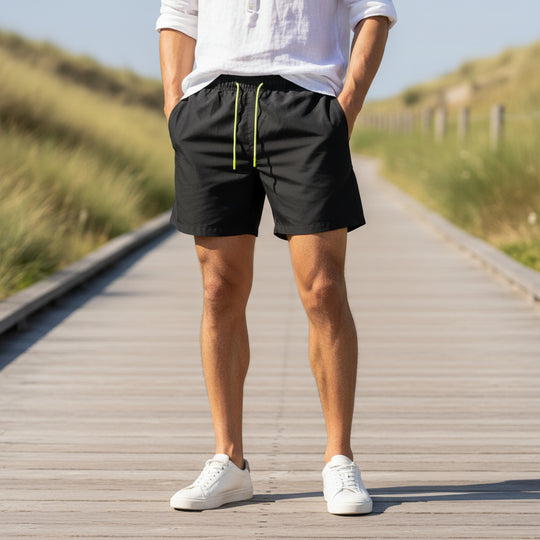 Vince Heren Zwemshort | Sneldrogend Design-Basser-Zwart-S-Basser